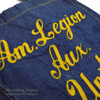 1960's~ Am. Legion Aux. Unit195 EMBROIDERY DENIM BAG ...
