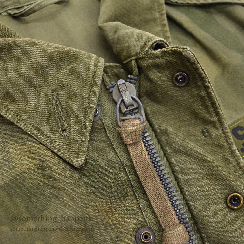 1950's U.S.ARMY M-1951 HAND PAINTED CAMO JACKET ...