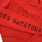 1990's USNAVY JERSEY, FLIGHT DECK CREWMAN'S RED / TIGER STENCIL ... XL