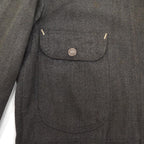 1930's MONTGOMERY WARD SALT AND PEPPER COVERALL / CHIN STRAP & SNAP BUTTON ...