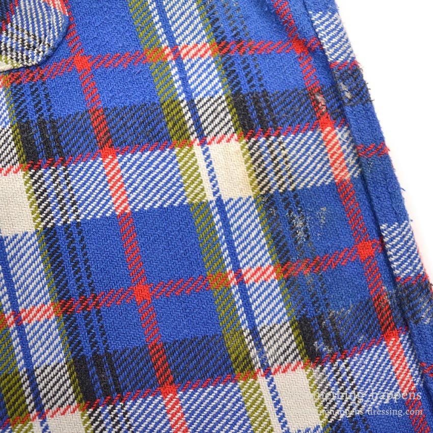 1960's BIG MAC HEAVY FLANNEL VEST / CUT OFF ... XL