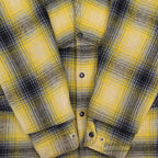 1940's~ YELLOW / BLACK PLAID DOUBLE MACKINAW WOOL JACKET / VERY RARE COLOR ...