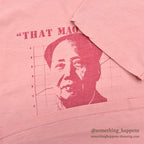1990's ONEITA THAT MAO THING POCKET T-SHIRT / PINK ... L