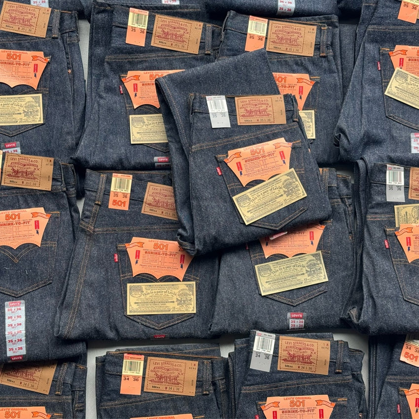 1990's DEADSTOCK Levi's 501 DENIM PANTS / MADE IN USA ... W35/L36