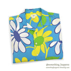 1990's J.CREW FLOWER PRINT S/S SHIRT / RARE PATTERN ... M