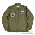 1960's USNAVY A-2 DECK JACKET EARLY MODEL / ORIGINAL PATCHES... M