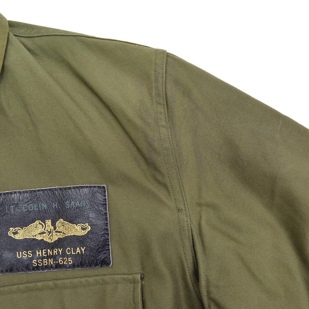 1960's USNAVY A-2 DECK JACKET EARLY MODEL / ORIGINAL PATCHES... M