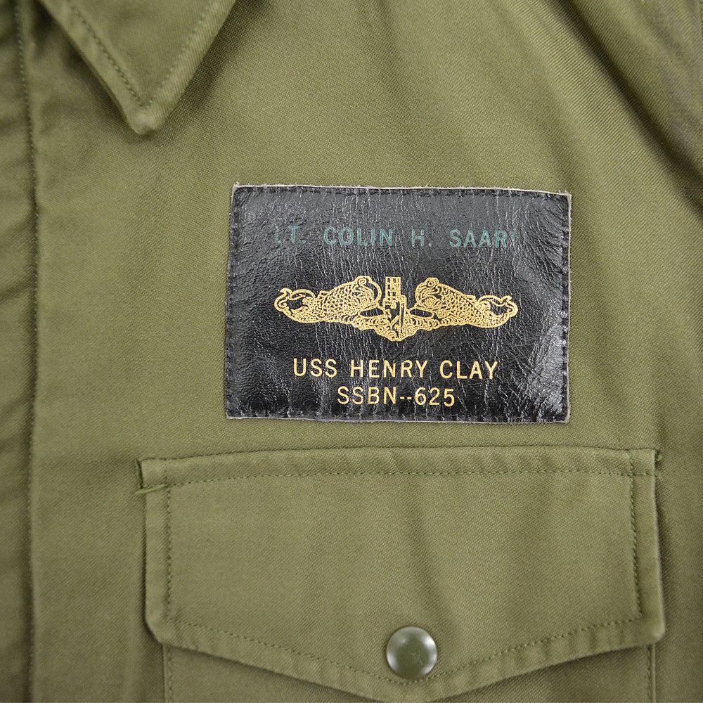 1960's USNAVY A-2 DECK JACKET EARLY MODEL / ORIGINAL PATCHES... M
