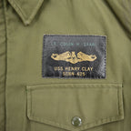 1960's U.S.NAVY A-2 DECK JACKET EARLY MODEL / ORIGINAL PATCHES ... M