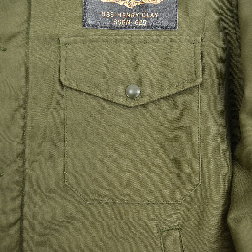 1960's U.S.NAVY A-2 DECK JACKET EARLY MODEL / ORIGINAL PATCHES ... M