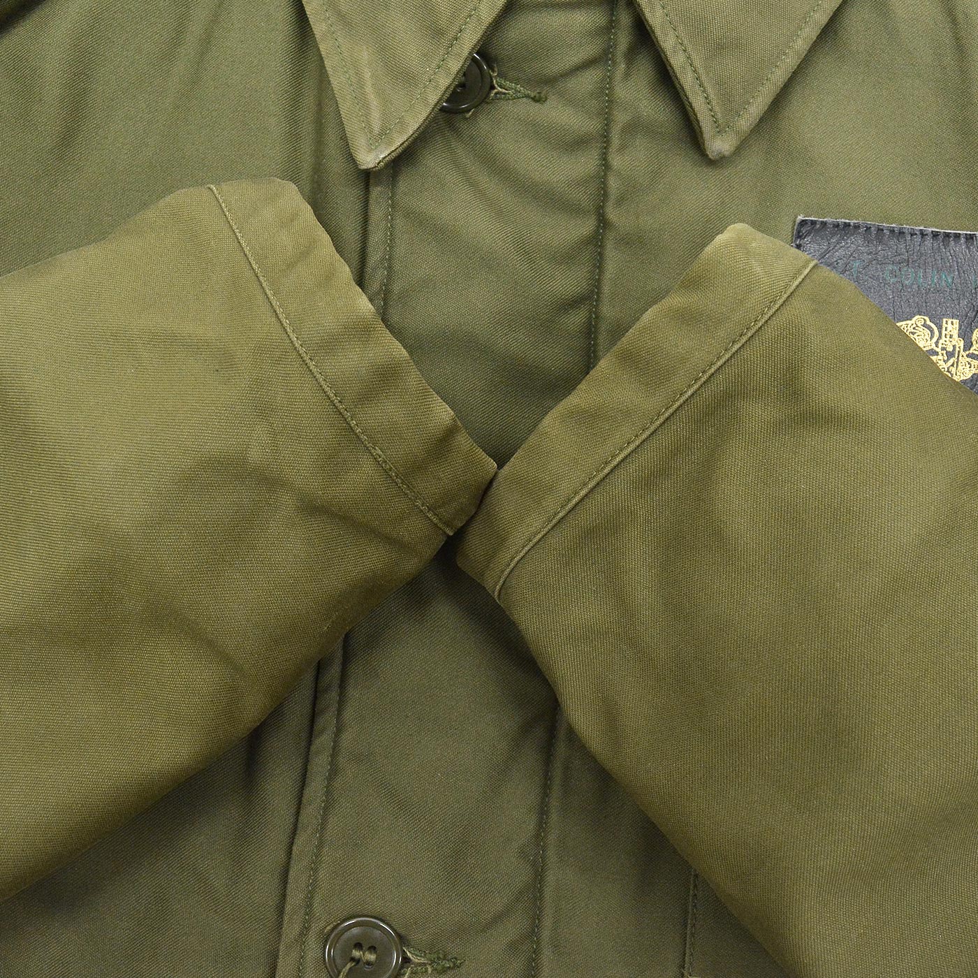 1960's U.S.NAVY A-2 DECK JACKET EARLY MODEL / ORIGINAL PATCHES ... M