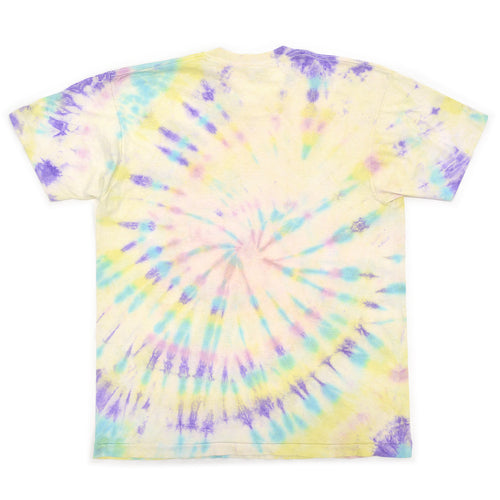1980s BVD PASTEL COLORWAY TIE DYE POCKET T-SHIRT ... XL
