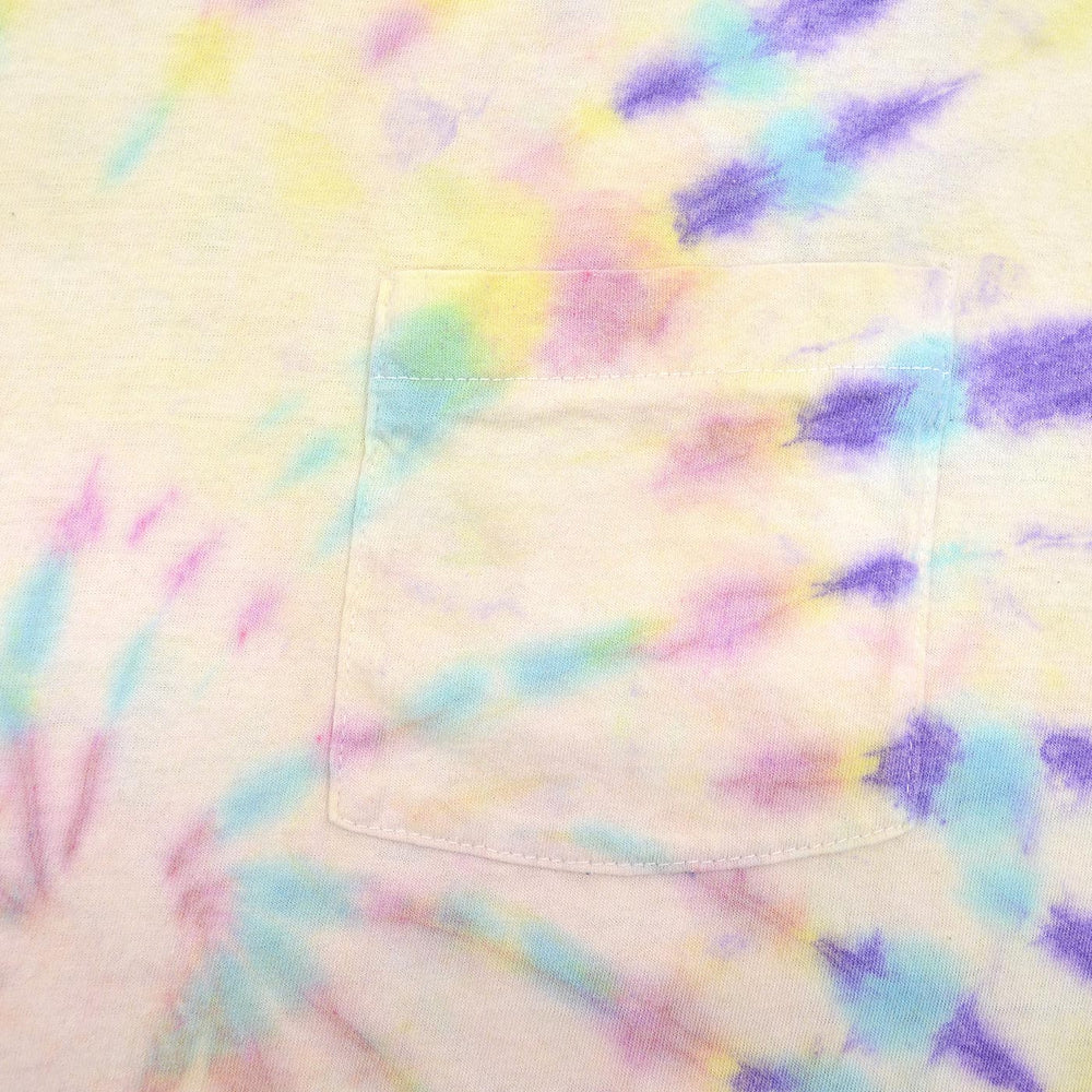 1980's BVD PASTEL COLORWAY TIE DYE POCKET T-SHIRT ... XL
