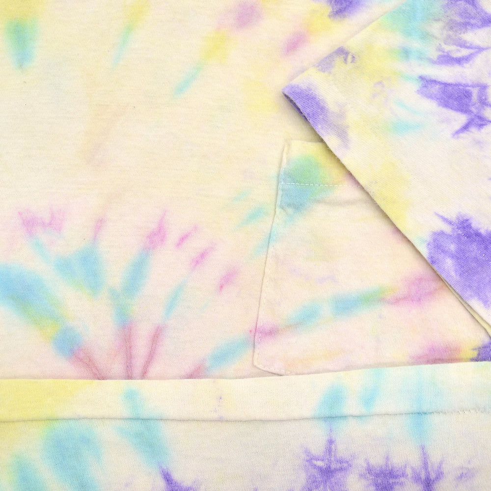 1980's BVD PASTEL COLORWAY TIE DYE POCKET T-SHIRT ... XL