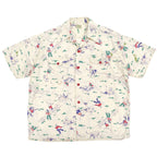 ~1950s DEER CREEK COWBOY PRINT S/S SHIRT ... M