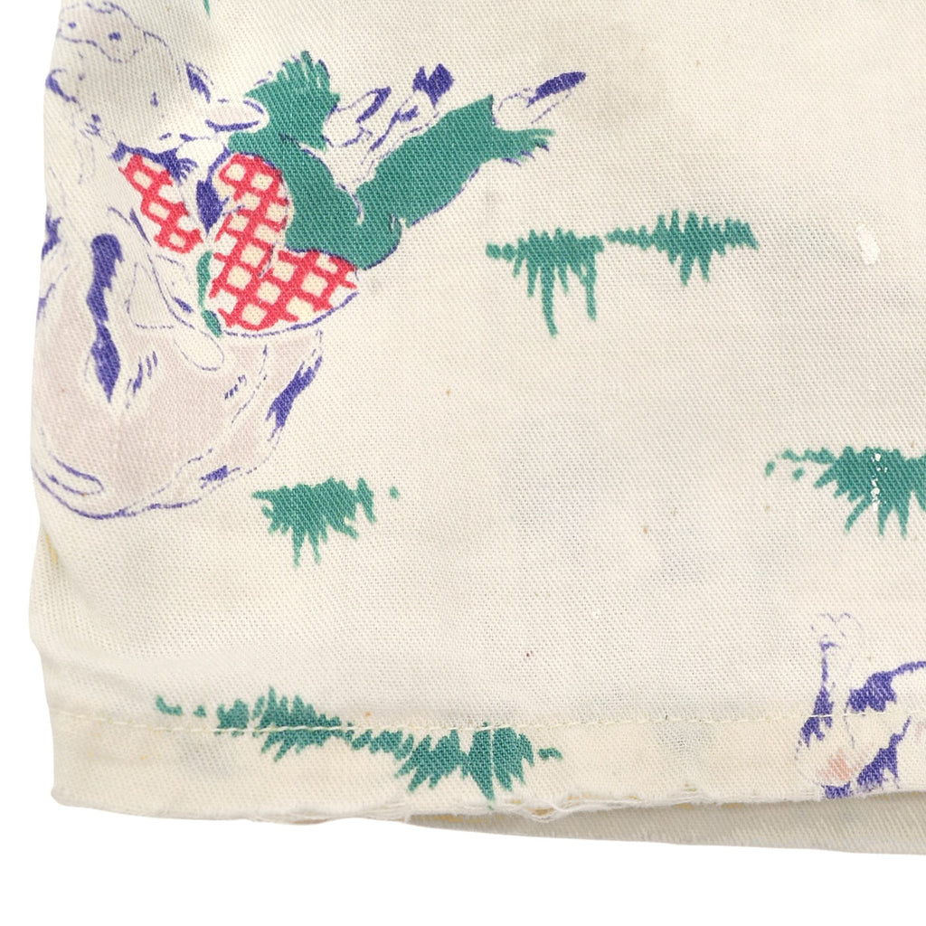 ~1950s DEER CREEK COWBOY PRINT S/S SHIRT ... M