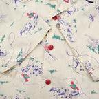 ~1950s DEER CREEK COWBOY PRINT S/S SHIRT ... M