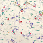~1950s DEER CREEK COWBOY PRINT S/S SHIRT ... M