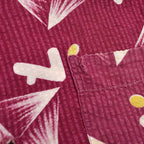 1950's ENSENADA ATOMIC PATTERN SEERSUCKER S/S SHIRT ... L
