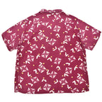 1950's ENSENADA ATOMIC PATTERN SEERSUCKER S/S SHIRT ... L