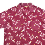 1950's ENSENADA ATOMIC PATTERN SEERSUCKER S/S SHIRT ... L