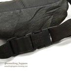 1980's EDDIE BAUER LEATHER FANNY PACK BLACK...