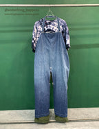 〜1950's OVERALL FRONT WORK DENIM APRON ...