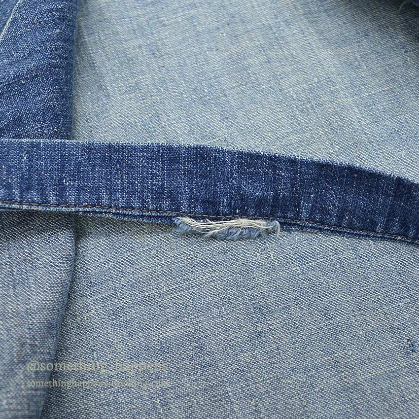 〜1950's OVERALL FRONT WORK DENIM APRON ...