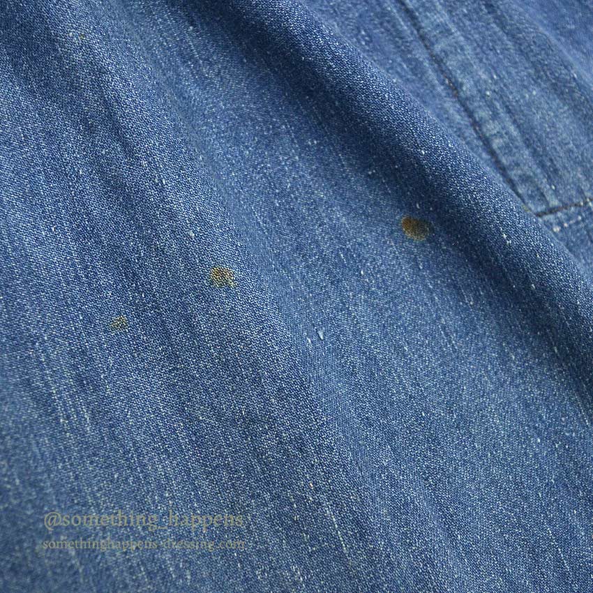 〜1950's OVERALL FRONT WORK DENIM APRON ...