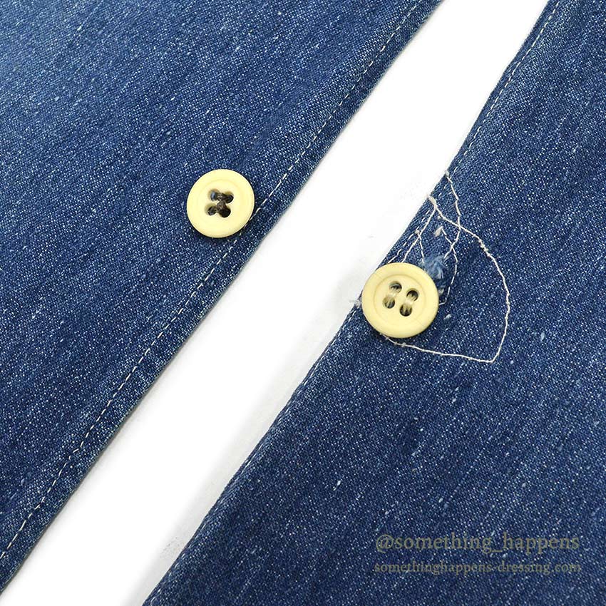 〜1950's OVERALL FRONT WORK DENIM APRON ...