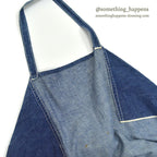 〜1950's OVERALL FRONT WORK DENIM APRON ...