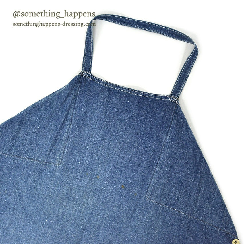 〜1950's OVERALL FRONT WORK DENIM APRON ...