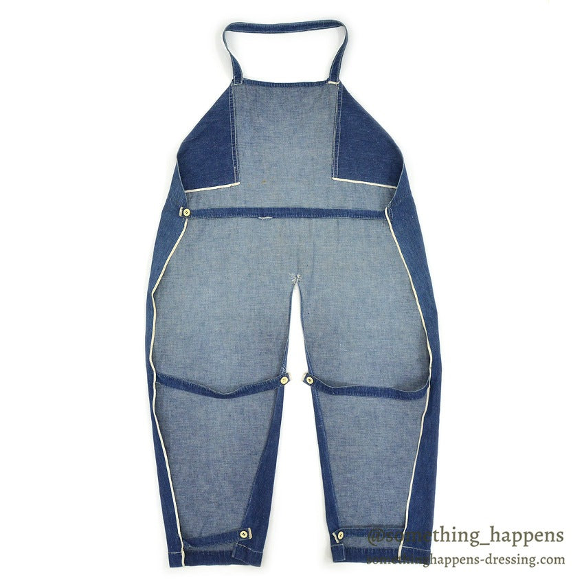 〜1950's OVERALL FRONT WORK DENIM APRON ...