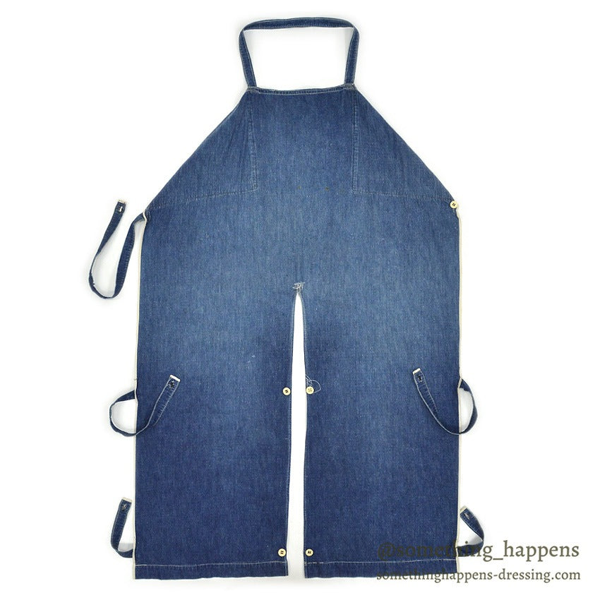 〜1950's OVERALL FRONT WORK DENIM APRON ...