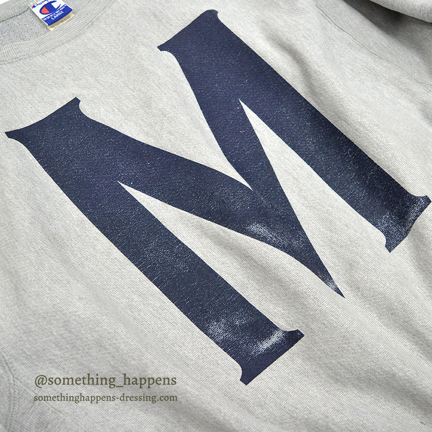 1990's CHAMPION REVERSE WEAVE SWEAT SHIRT M LOGO... LARGE