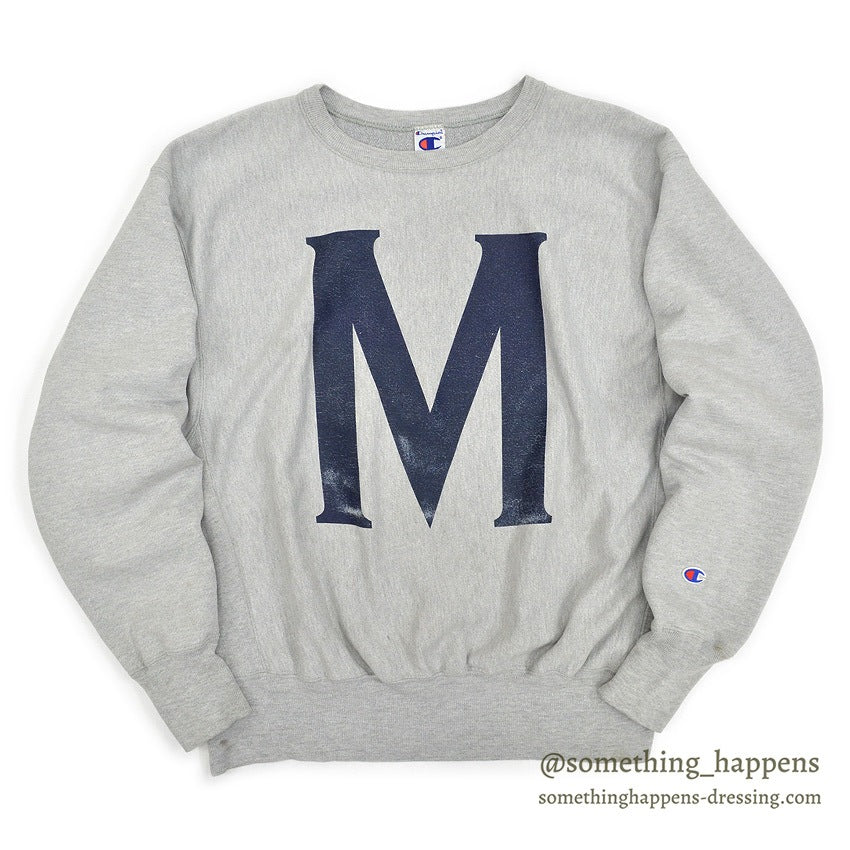 1990's CHAMPION REVERSE WEAVE SWEAT SHIRT M LOGO... LARGE