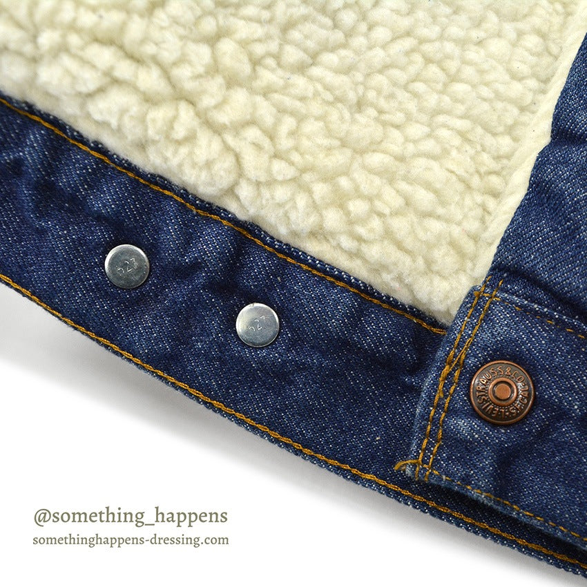 1980's Levi's 70608-0216 DENIM BOA JACKET... 42R