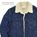 1980's Levi's 70608-0216 DENIM BOA JACKET... 42R
