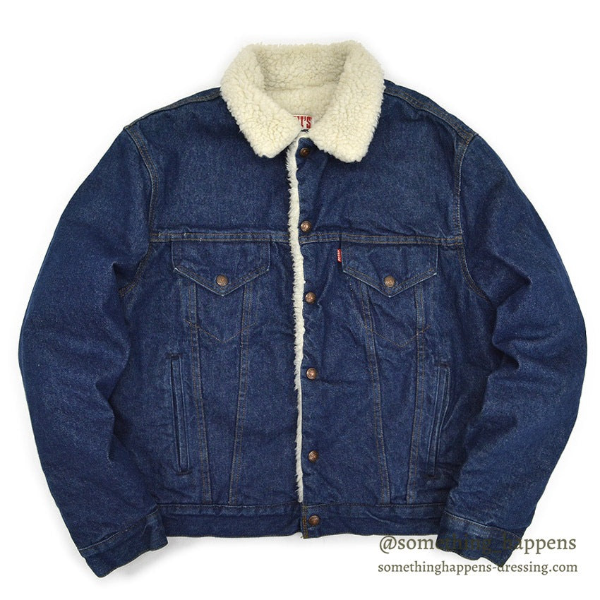 1980's Levi's 70608-0216 DENIM BOA JACKET... 42R