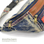 1980's PANDA ASID WASH DENIM FANNY PACK...