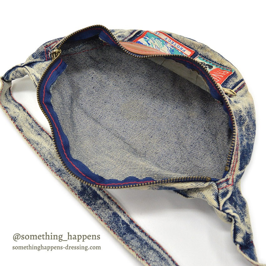 1980's PANDA ASID WASH DENIM FANNY PACK...