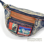 1980's PANDA ASID WASH DENIM FANNY PACK...