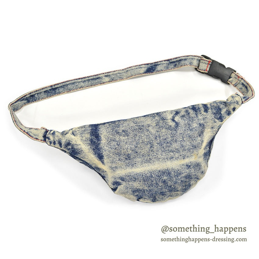 1980's PANDA ASID WASH DENIM FANNY PACK...