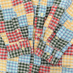 1990's~ J.CREW MADRAS CHECK PATCHWORK BD L/S SHIRT ... L