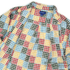 1990's~ J.CREW MADRAS CHECK PATCHWORK BD L/S SHIRT ... L