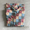 1990's~ J.CREW MADRAS CHECK PATCHWORK BD L/S SHIRT ... L