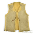 ~1970's McGREGOR HARLEY DAVIDSON PATCH MOUTON MOTORCYCLE VEST...M