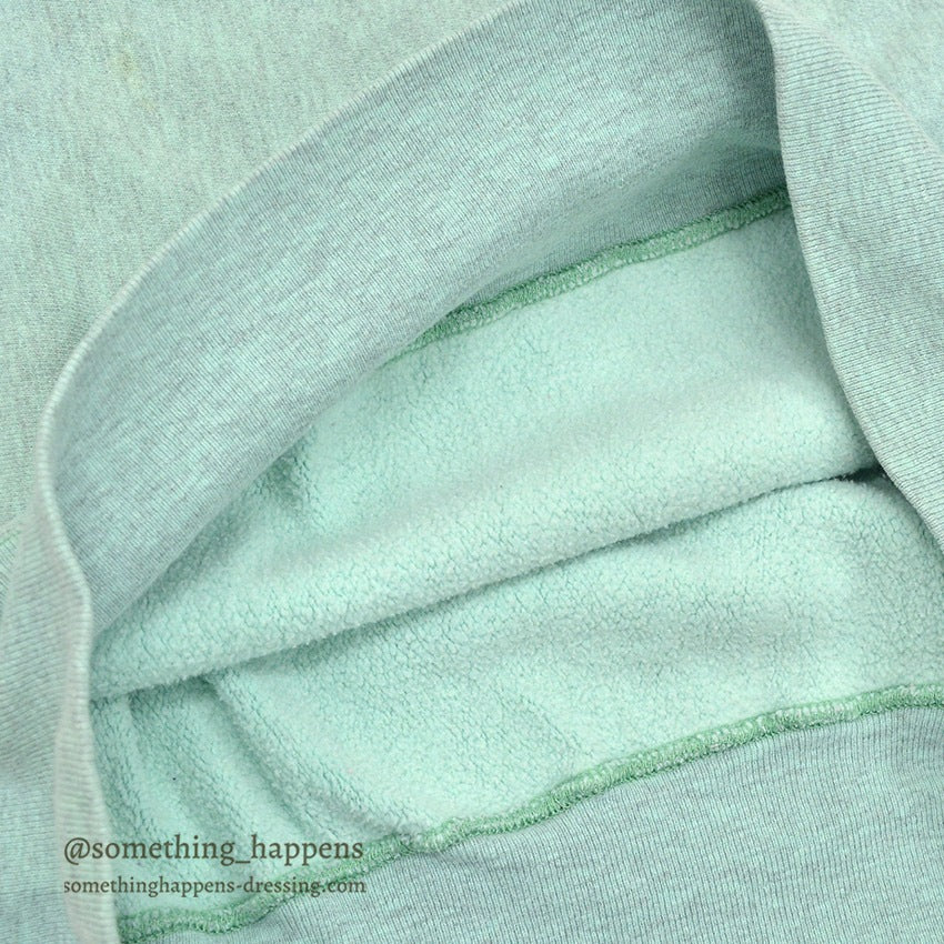 1980's CHAMPION REVERSE WEAVE SWEAT SHIRT MINT GREEN/GRAY ... X-LARGE
