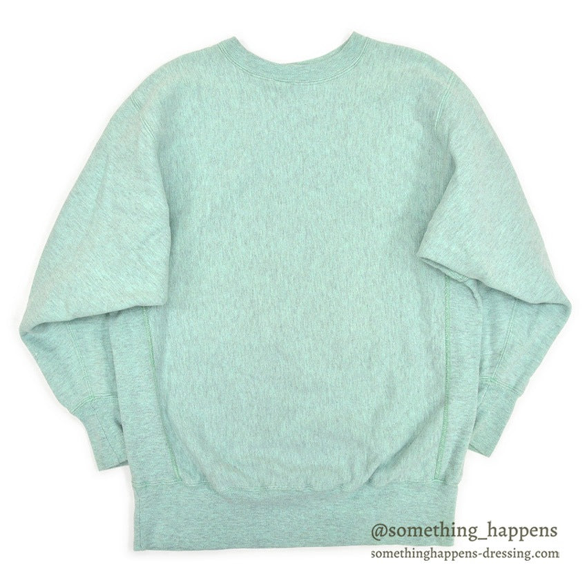 1980's CHAMPION REVERSE WEAVE SWEAT SHIRT MINT GREEN/GRAY ... X-LARGE