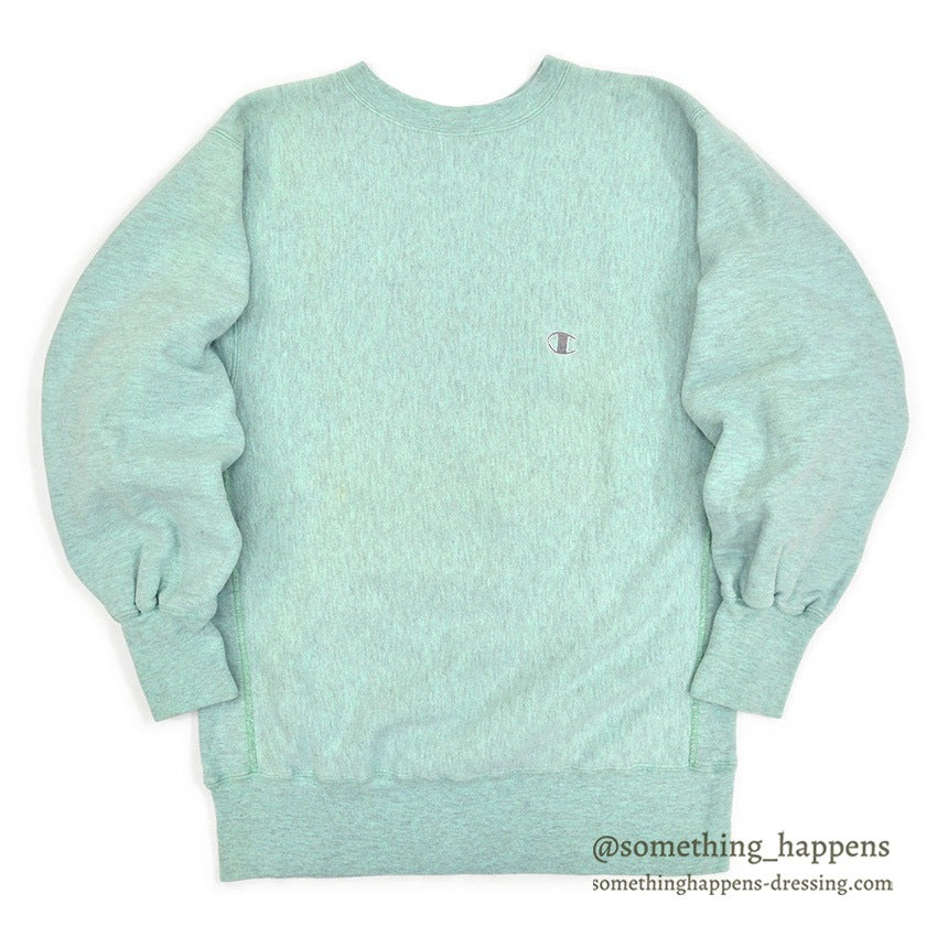 1980's CHAMPION REVERSE WEAVE SWEAT SHIRT MINT GREEN/GRAY ... X-LARGE